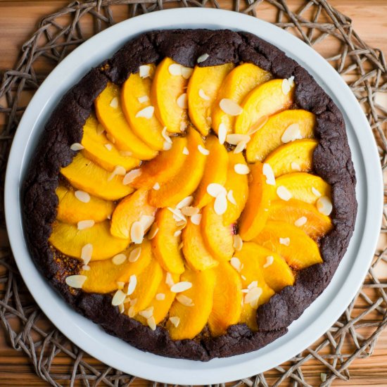 Decadent Peach Chocolate Galette