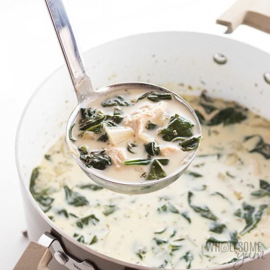 CREAMY CHICKEN FLORENTINE SOUP