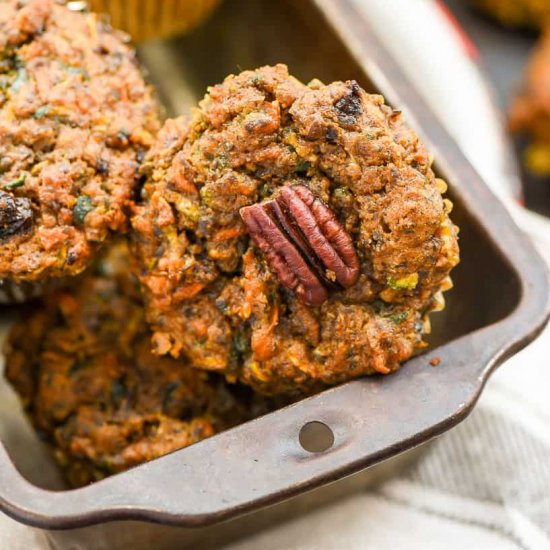 Carrot Zucchini Muffins