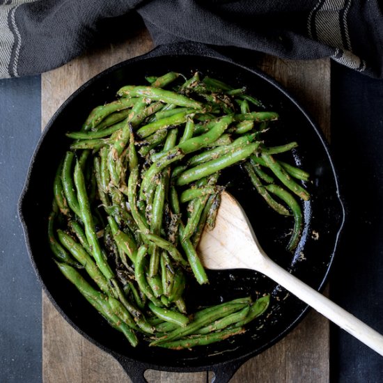 Green Beans w/ Goat Cheese Butter