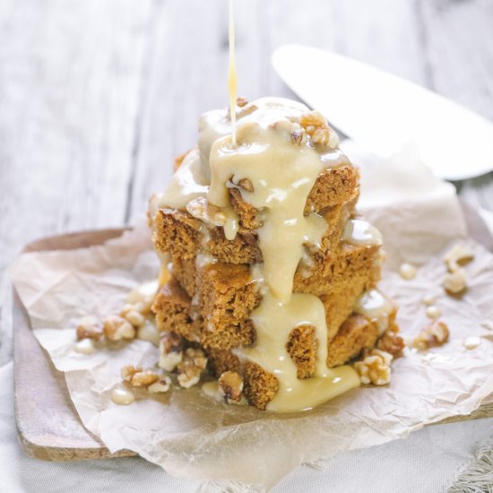 Maple Walnut Blondies