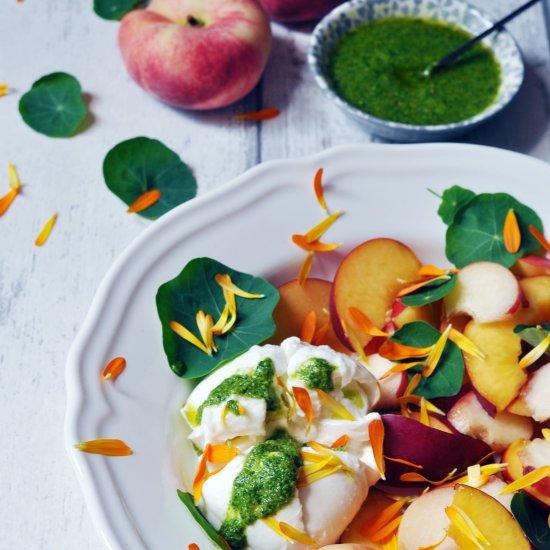 Stone Fruit Caprese Salad