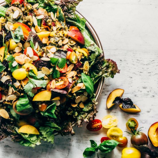 Wild Rice & Nectarine Salad