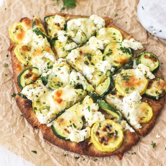 Zucchini & Lemon Ricotta Flatbread