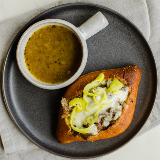 easy italian beef sandwiches