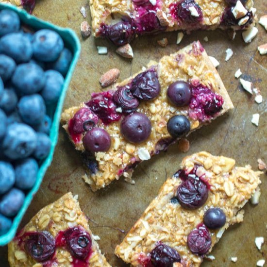 Blueberry Almond Coconut Bars