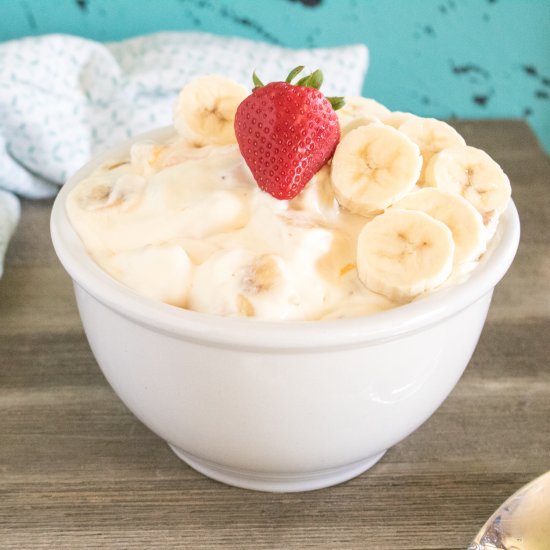 Easy Loaded Fruit Pudding Salad