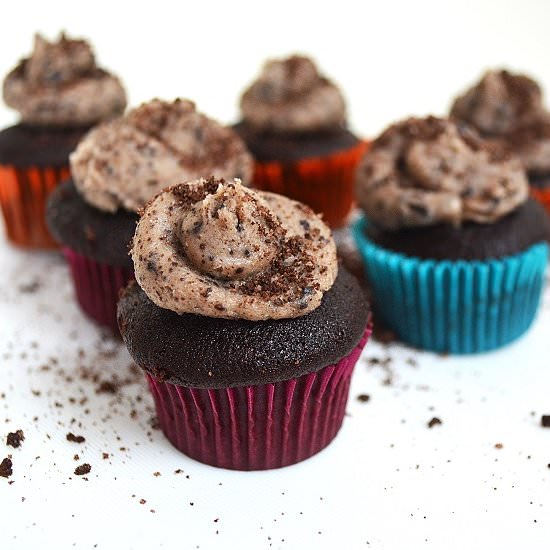 Mini Cookies and Cream Cupcakes