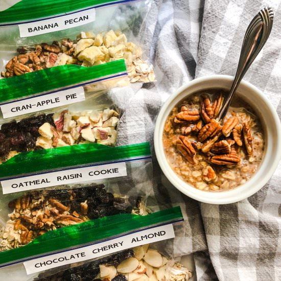 Healthy Homemade Oatmeal Packets