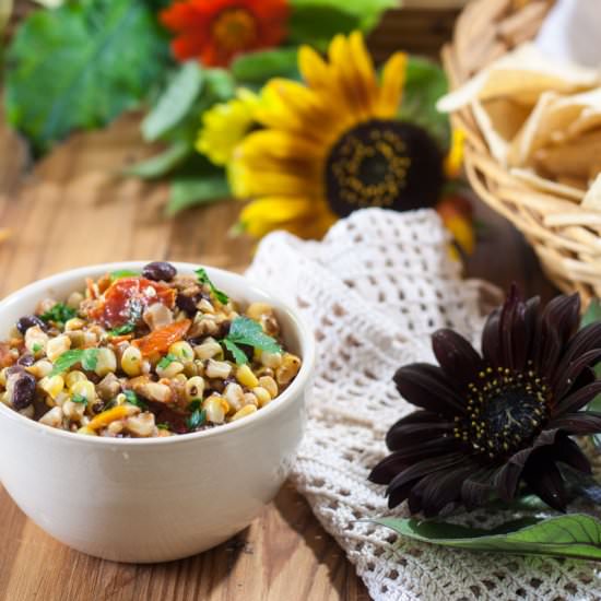 ROASTED CORN AND BLACK BEAN SALSA