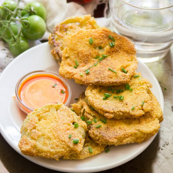 Vegan Fried Green Tomatoes