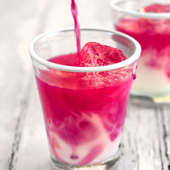 Beet-Infused Ombre Pink Drink