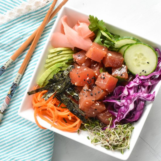 Yellowfin Tuna Poke Bowls