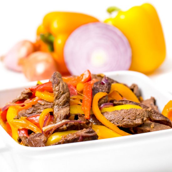 Easy steak and peppers