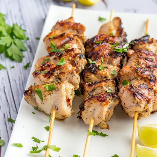 Garlic & Herb Chicken Kabobs