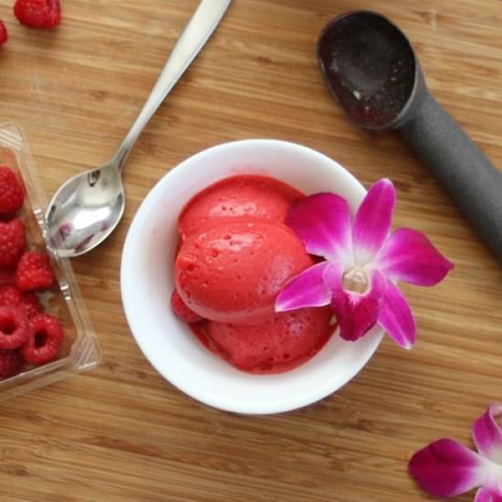 Raspberry Champagne Sorbet