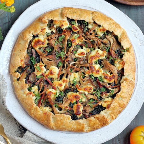 Chard and Mushroom Galette