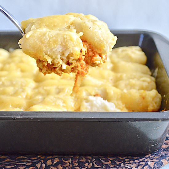 Fall Chicken Tot Casserole