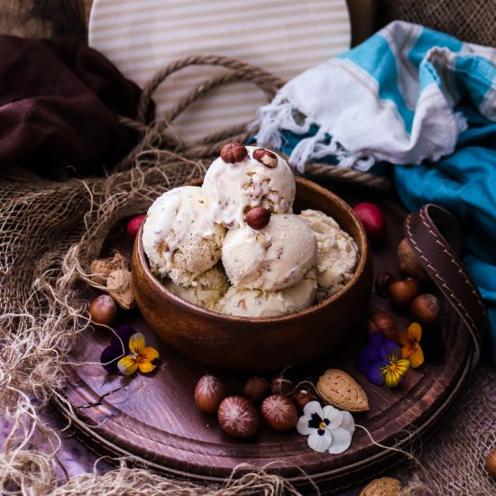 Hazelnut Honey Cinnamon Ice Cream