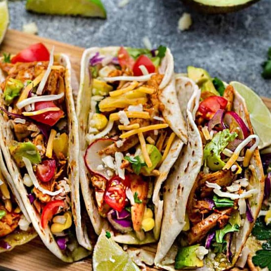 Instant Pot Chicken Tacos