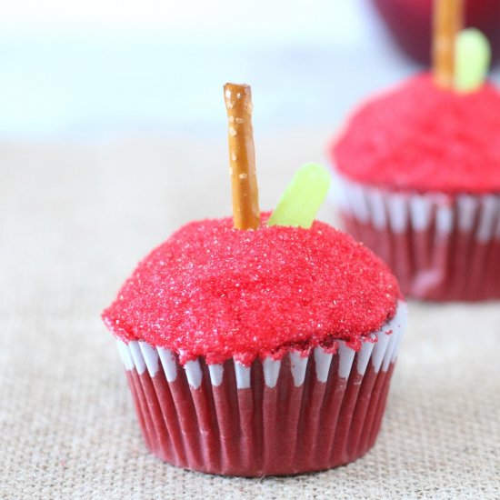 Apple-Shaped Cupcakes