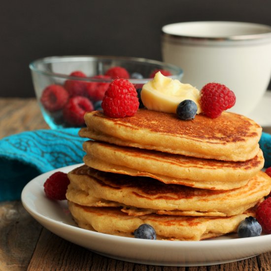 Fluffy Whole Wheat Pancakes