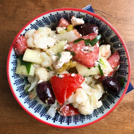 Greek Cauliflower Salad