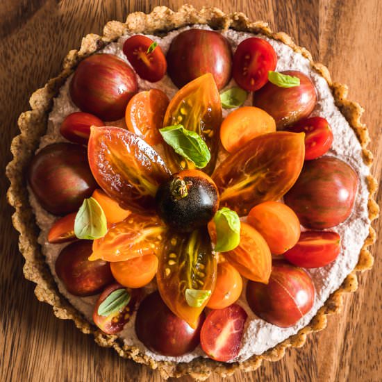 Vegan Tomato Walnut Tart