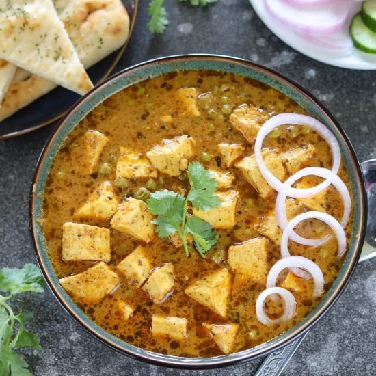 Instant Pot Matar Paneer Recipe