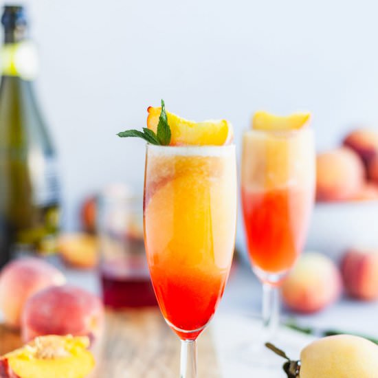 Frozen Peach Bellini