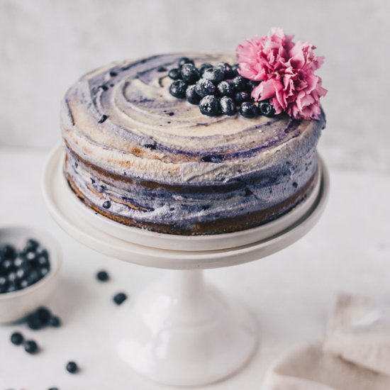 PALEO BLUEBERRY NAKED CAKE