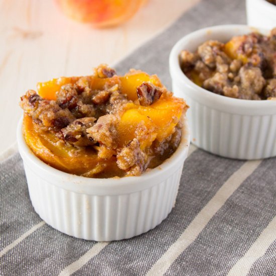 Slow Cooker Paleo Peach Crisp