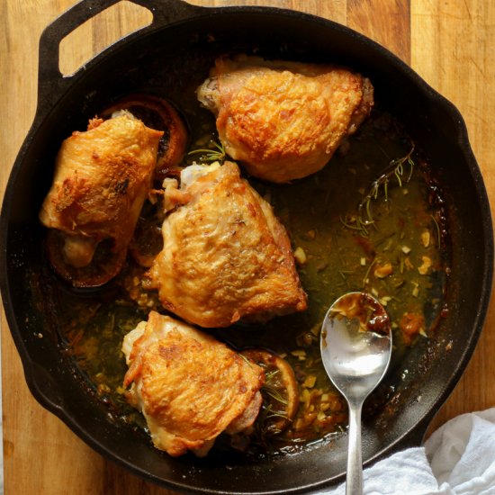 Crispy Chicken Thighs