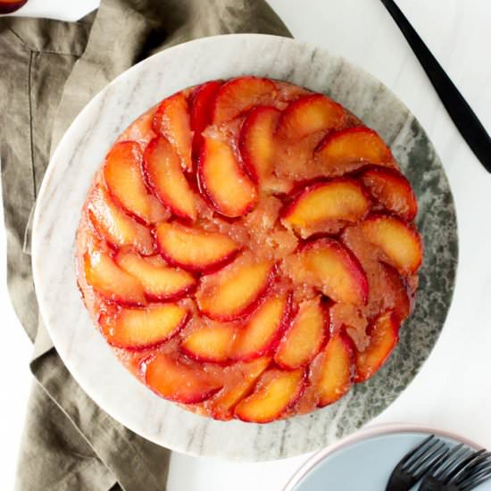 plum upside down cake