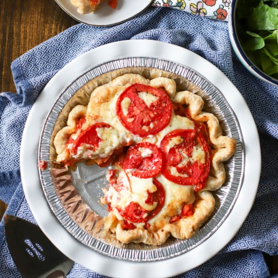 Tomato Pie with Caramelized Onions