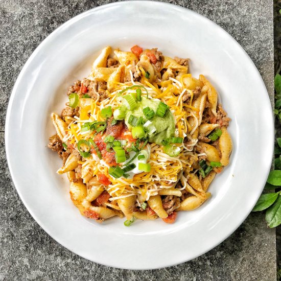 Easy Taco Pasta