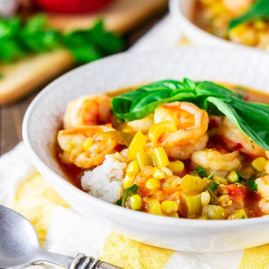 Summer Shrimp Étouffée