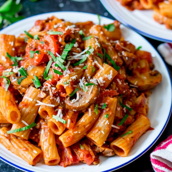 Mushroom Ragu with Pasta