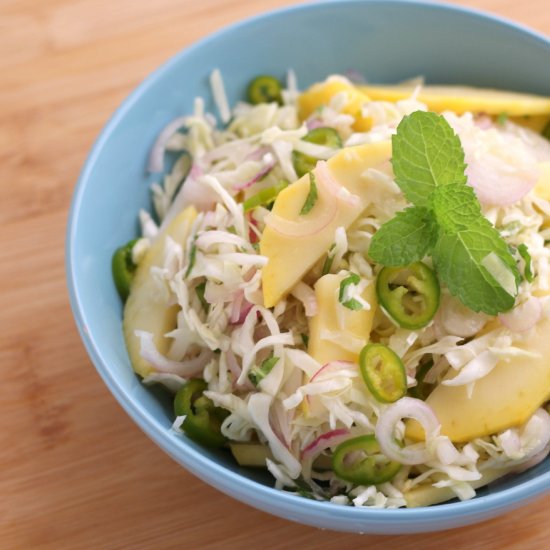 Mango and Cabbage Slaw