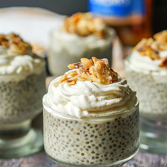 Burnt Almond Torte Chia Pudding