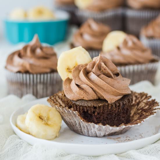 Chocolate Banana Cupcakes