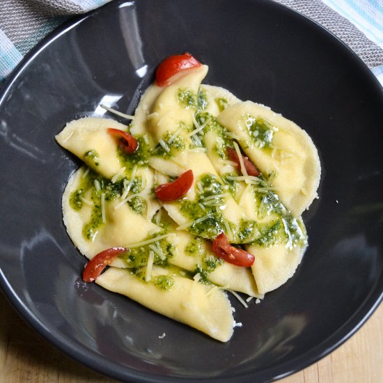 Pecorino Ravioli with Tarragon