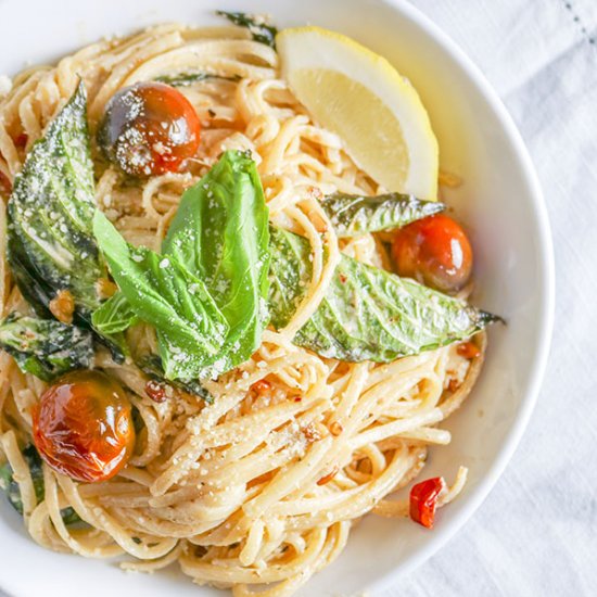 Tomato Basil & Goat Cheese Pasta