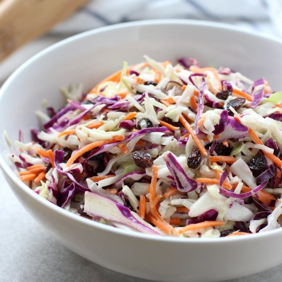 Light Raisin Coleslaw