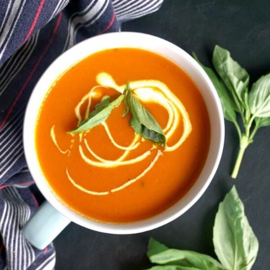 Roasted Tomato & Red Pepper Soup