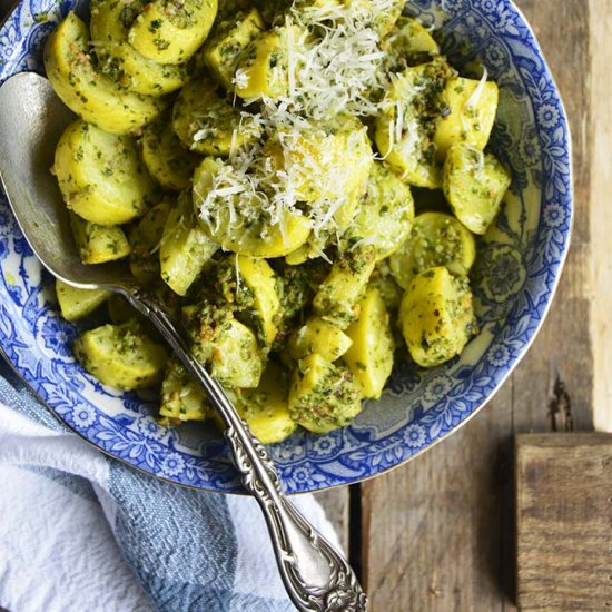 Basil Pesto Summer Squash Sauté