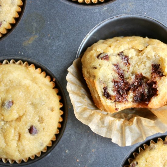 GF Chocolate Chip Banana Muffins