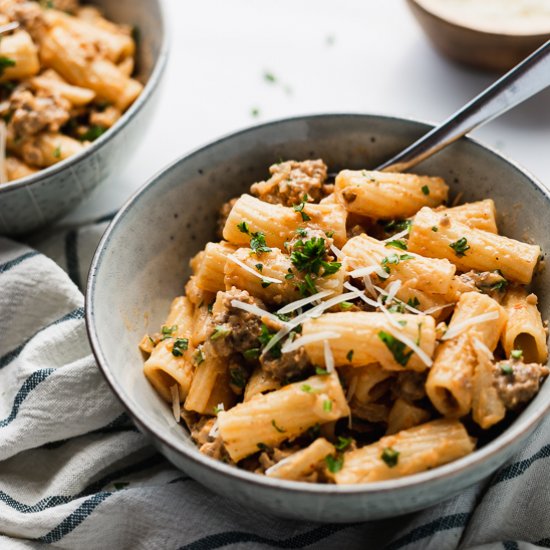 Rigatoni with Sausage and Fennel