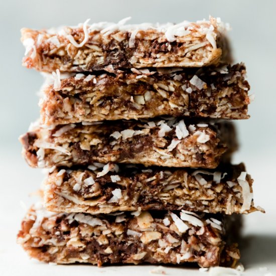 No Bake Chewy Granola Bars