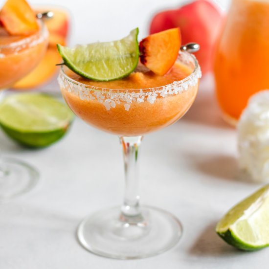 Fresh Peach Margaritas